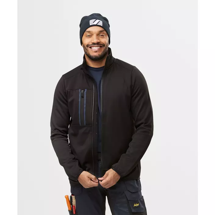 Snickers beanie med S logo, Navy/Hvid, Navy/Hvid, large image number 1