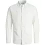 Jack & Jones Plus JJELINEN Slim fit skjorte med lin, Hvit
