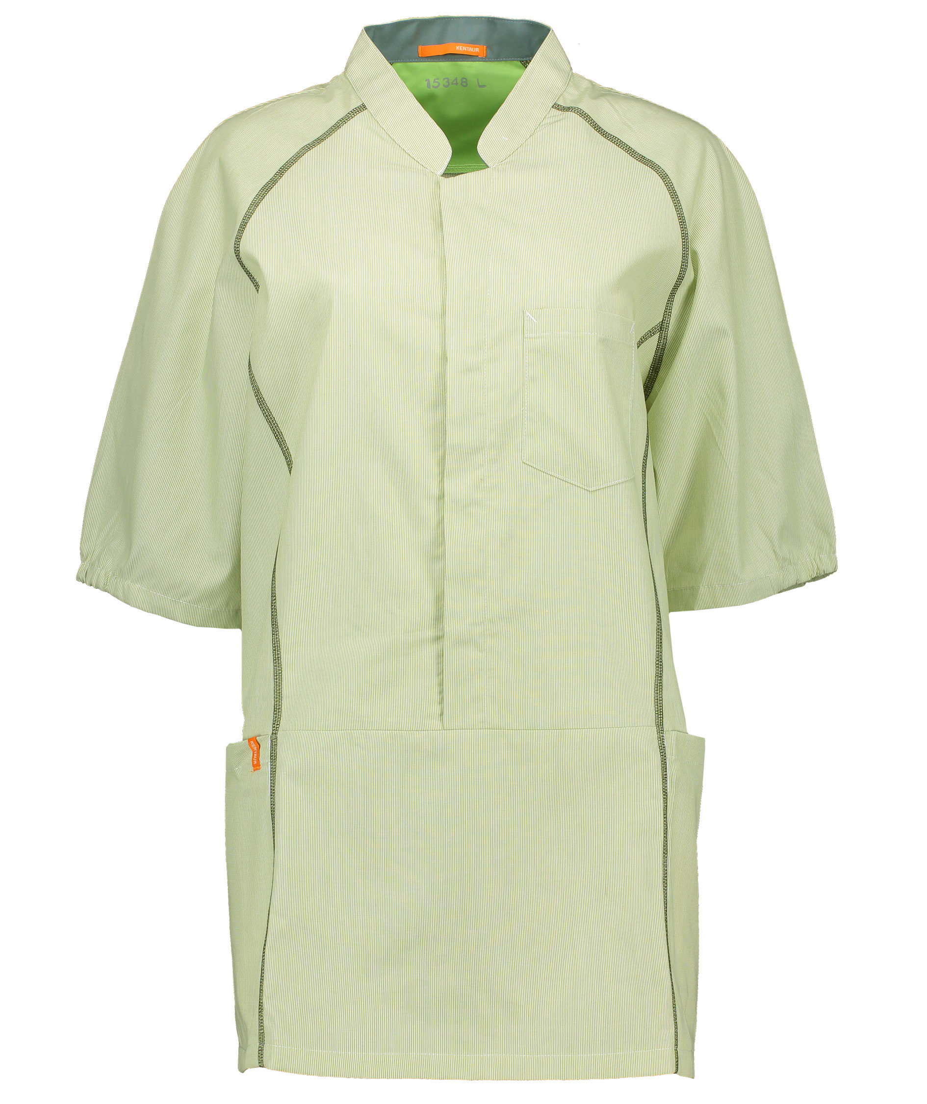 Kentaur smock, Lime Green/White Striped