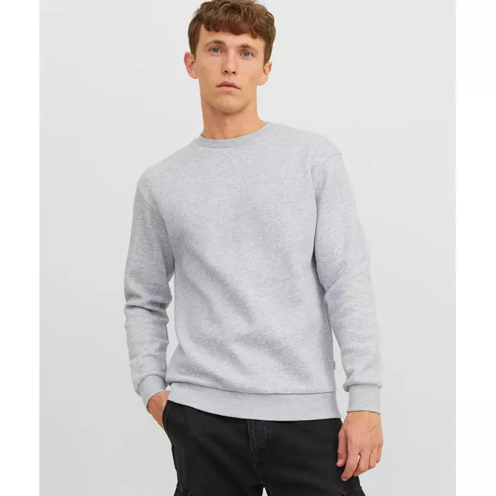Jack & Jones JJEBRADLEY Sweatshirt, Light Grey Melange, large image number 1