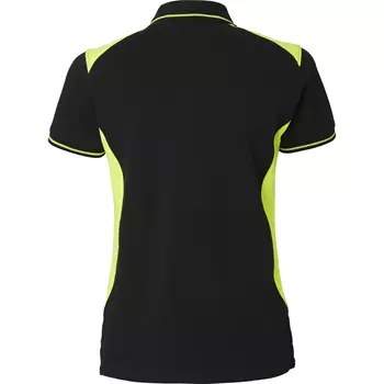 Top Swede women's polo shirt 214, Black/Hi-Vis Yellow