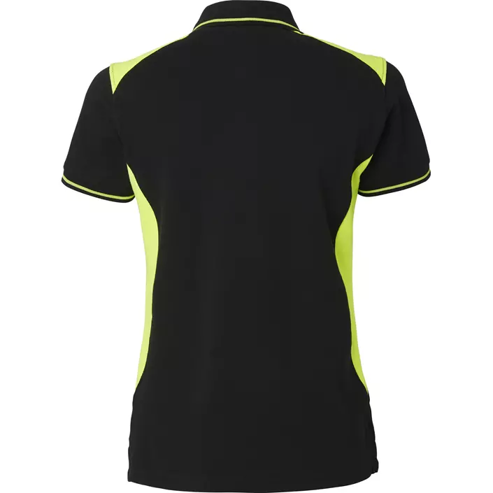 Top Swede women's polo shirt 214, Black/Hi-Vis Yellow, large image number 1