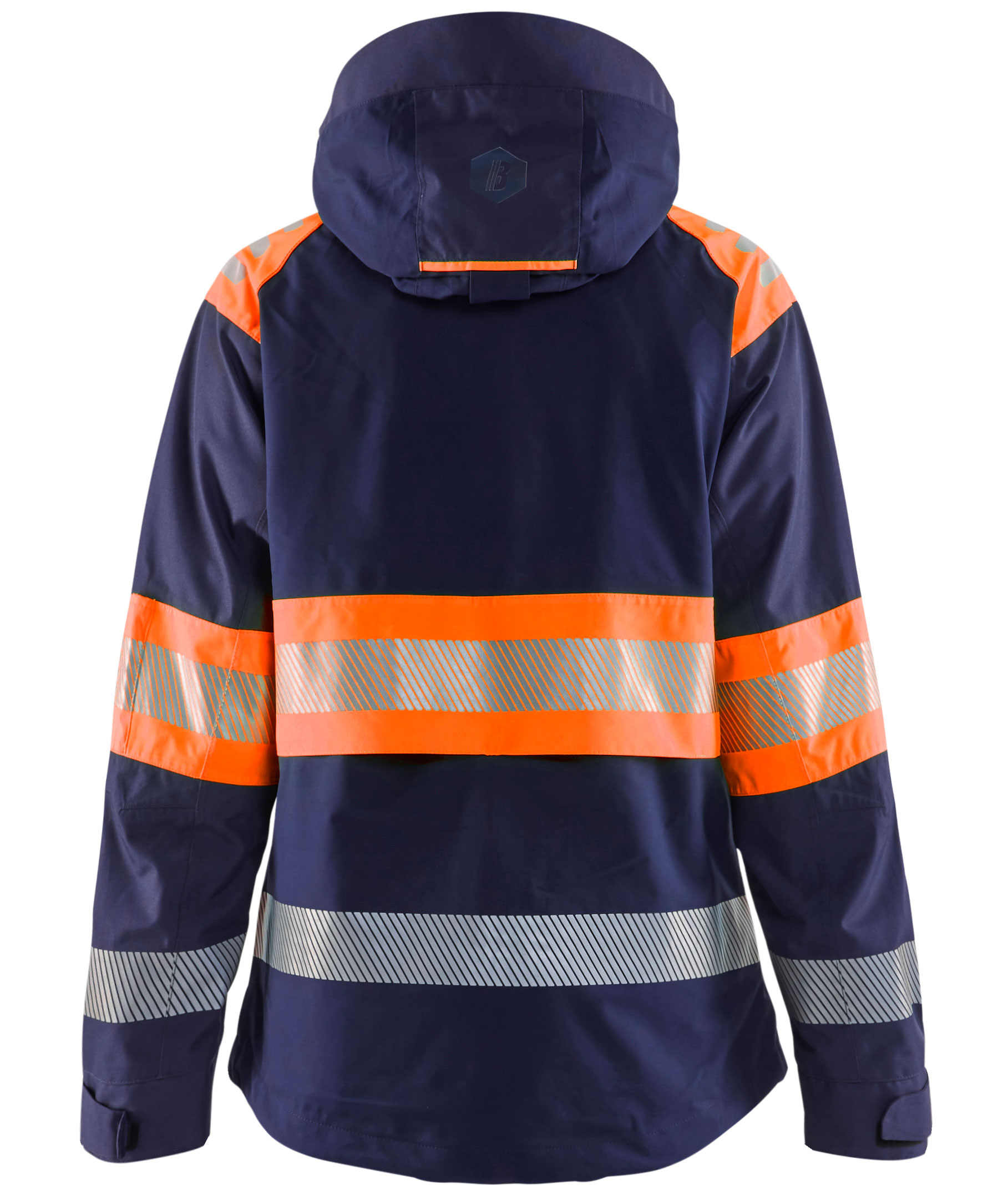 Bl&aring;kl&auml;der dame skaljakke, Marine/Hi-Vis Orange, large image number 1