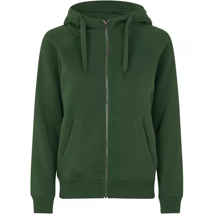 ID women's hoodie with full zipper, Bottle Green, large image number 0