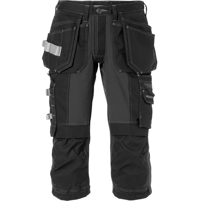 Fristads Gen Y craftsman knee pants 2531 full stretch, Black, large image number 0