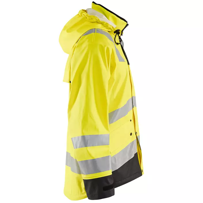 Blåkläder Heavy Weight rain jacket, Hi-vis Yellow/Black, large image number 3