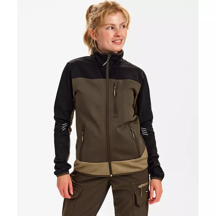 Engel Entire midlayer cardigan dam, Forest Green/Black, large image number 1