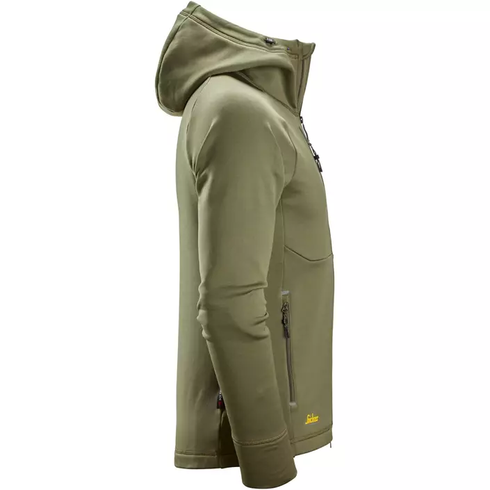 Snickers Flexiwork Polartec® hoodie with zipper 8026, Khaki Green, large image number 4