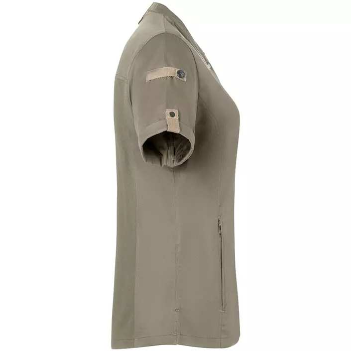 Karlowsky Green-Generation kortærmet dame kokkejakke, sage, large image number 4