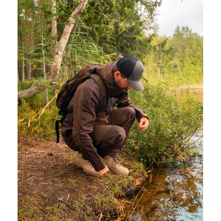 Pinewood Finnveden Hybrid friluftsjakke, Dark brown, large image number 3