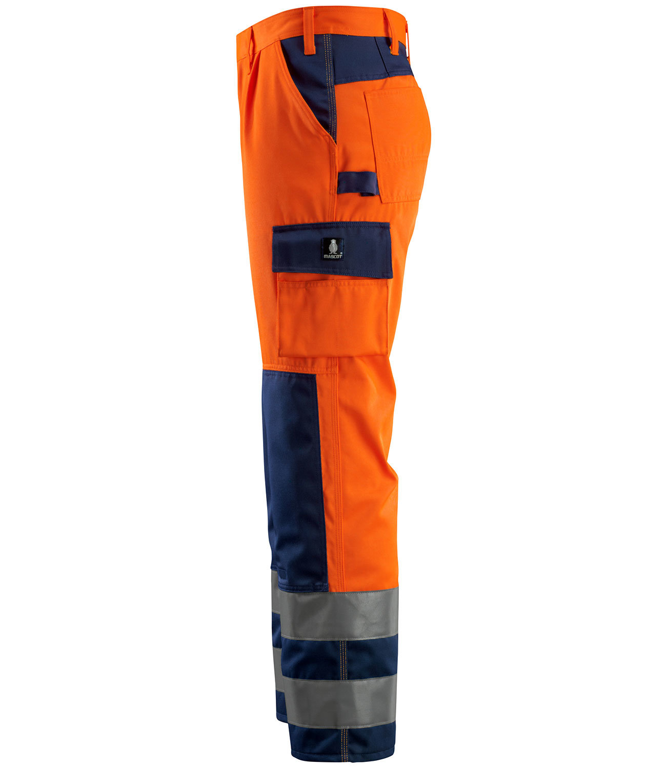 Mascot Safe Compete Olinda arbejdsbukser, Hi-vis Orange/Marine, large image number 3