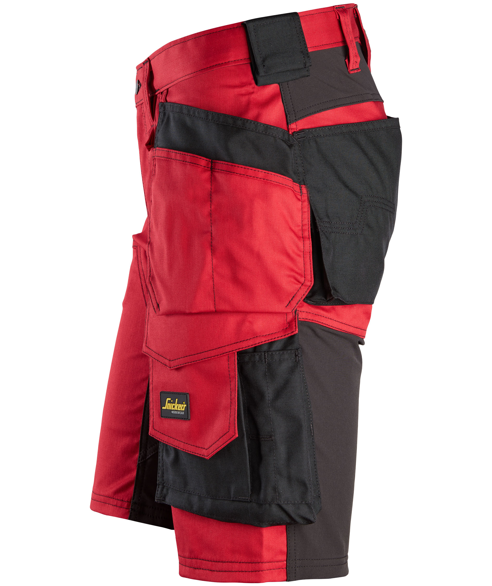 Snickers AllroundWork h&aring;ndv&aelig;rkershorts 6141, Chili Red/Black, large image number 3