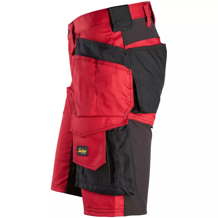 Snickers AllroundWork håndværkershorts 6141, Chili Red/Black, large image number 3