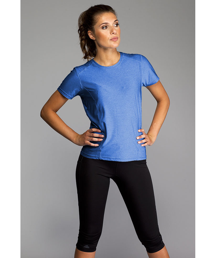 Pitch Stone women's T-shirt, Azur melange, large image number 2