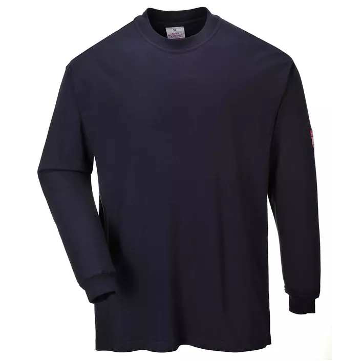 Portwest FR antistatic long-sleeved T-shirt, Marine Blue, large image number 0