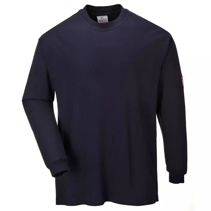 Portwest FR antistatic long-sleeved T-shirt, Marine Blue, large image number 0