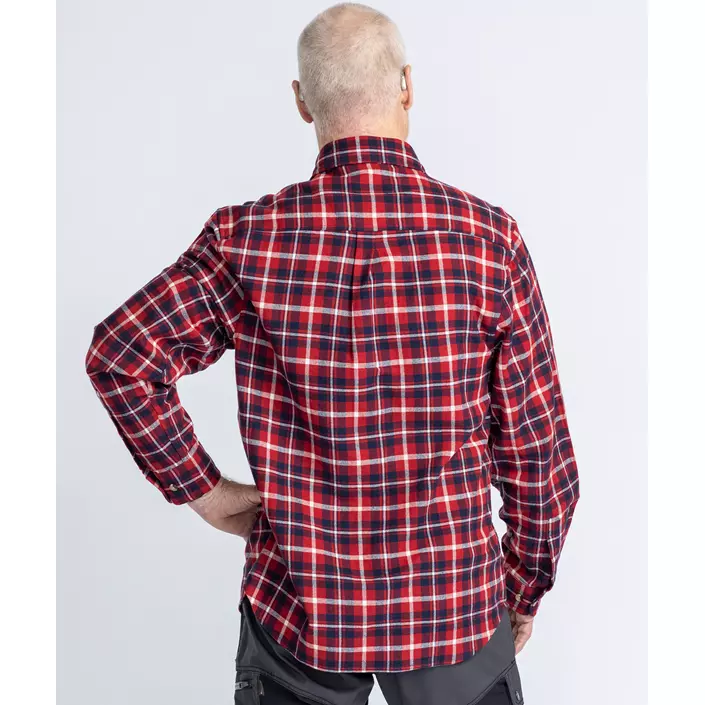 Pinewood Härjedalen regular fit flannel skovmandsskjorte, Rød/Navy, large image number 4