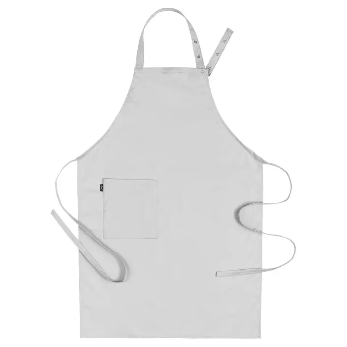 Segers 4579 bib apron with pocket, Light Grey, Light Grey, large image number 0