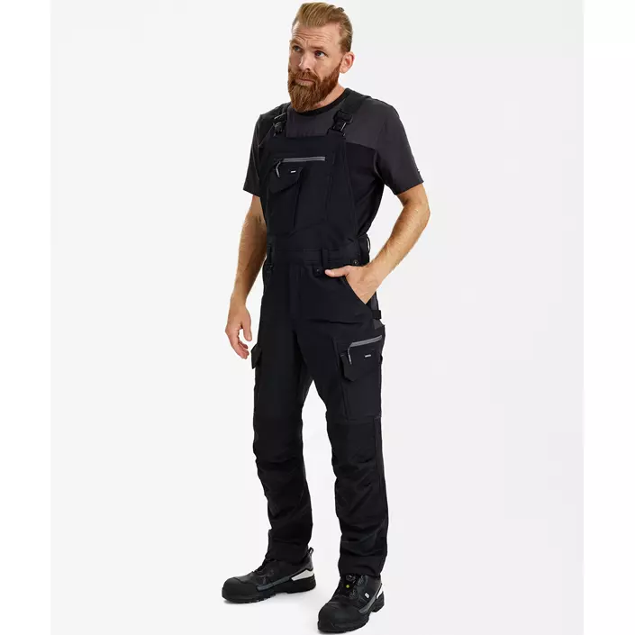Engel Entire overalls full stretch, Black/Anthracite Grey, large image number 2