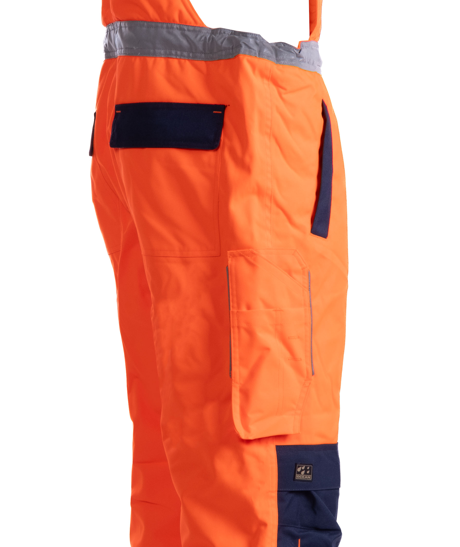 Ocean Medusa Polar bib and brace, Hi-Vis Orange/Navy, large image number 2