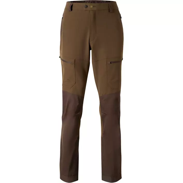 Pinewood Finnveden Hybrid bukser, Dark brown, large image number 0