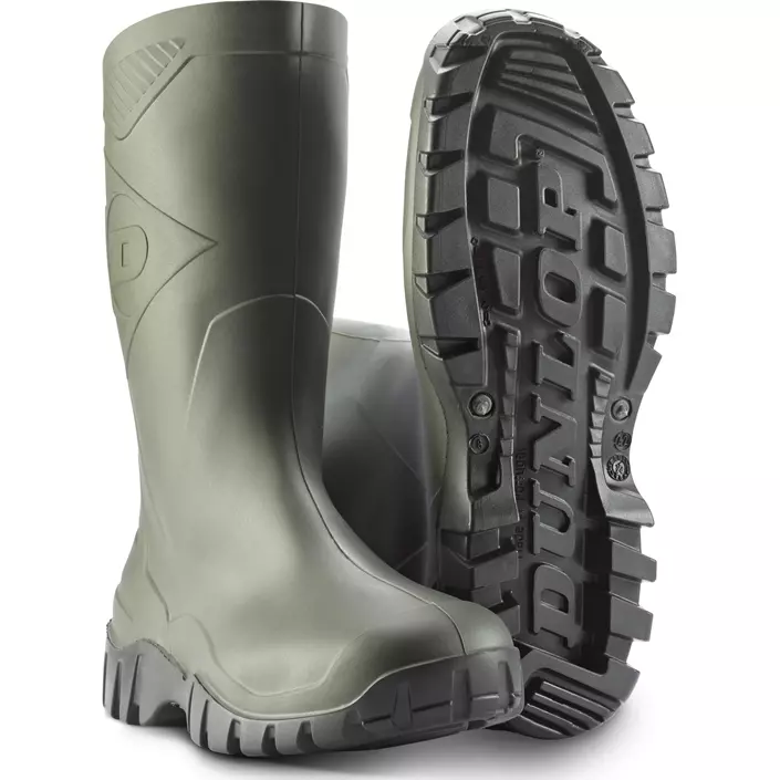 Dunlop Dee rubber boots, Green, large image number 0