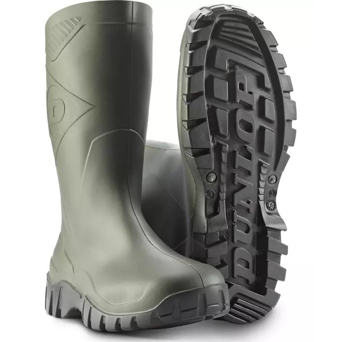 Dunlop Dee rubber boots, Green, large image number 0