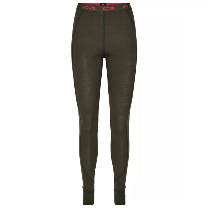 Dovre dame uld baselayer bukser, Grøn, large image number 0