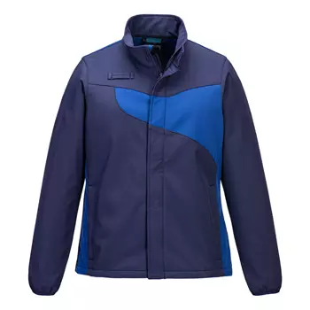 Portwest PW2 women's softshell jacket, Marine/Royal Blue