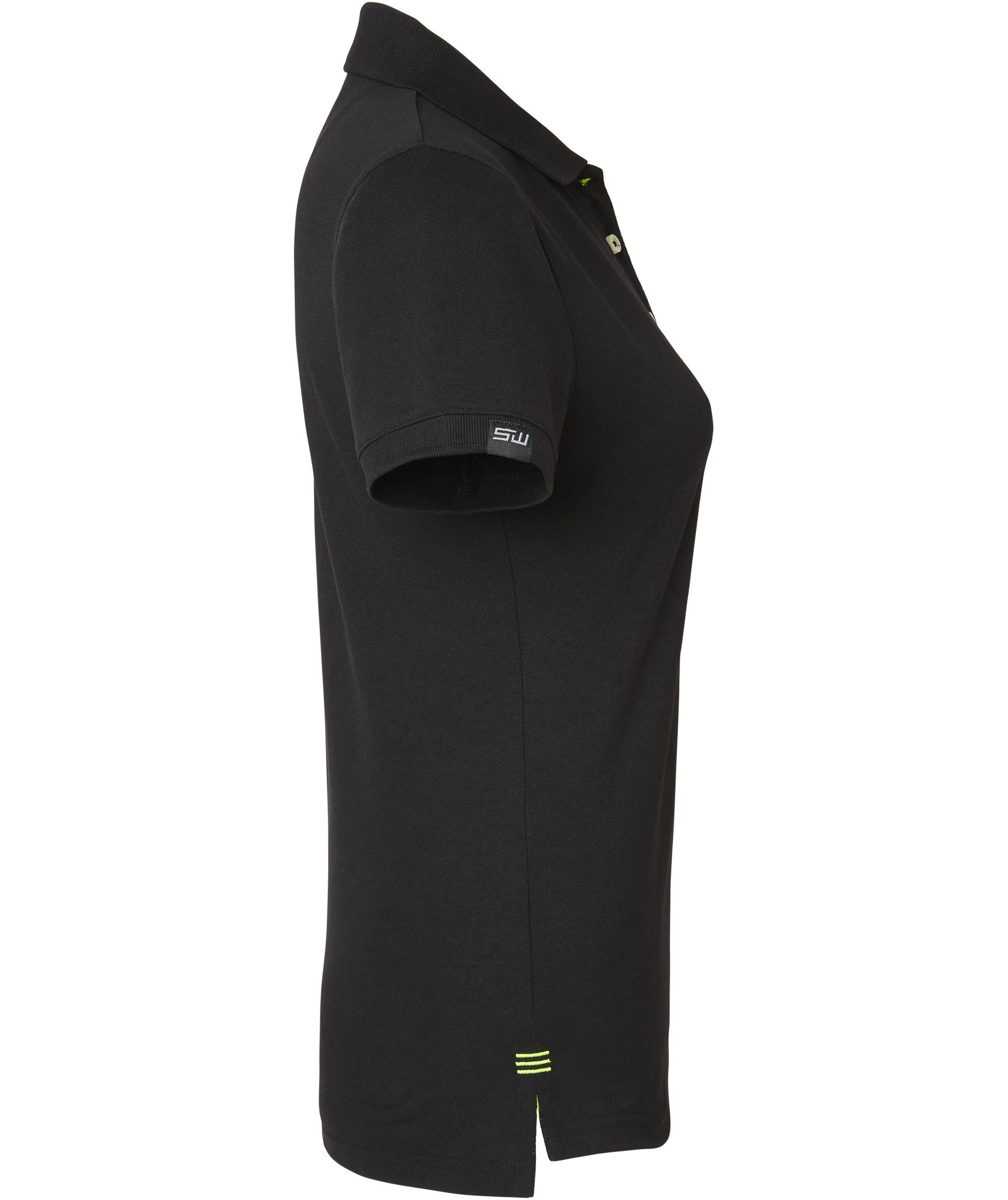 South West Wera women's polo shirt, Black/Yellow, large image number 3