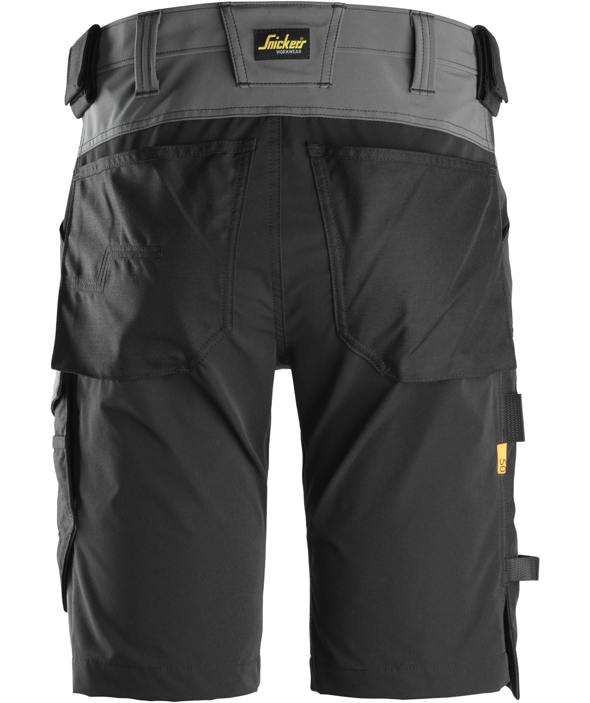 Snickers AllroundWork work shorts 6173, Steel Grey/Black, large image number 2