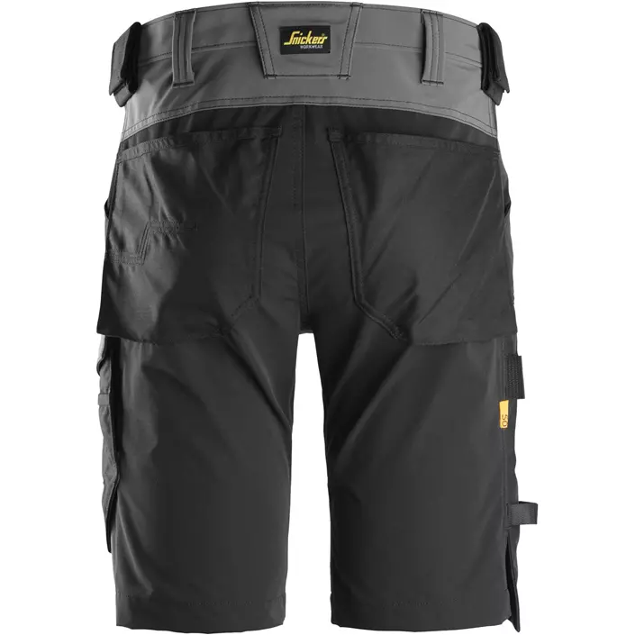 Snickers AllroundWork arbejdsshorts 6173, Steel Grey/Black, large image number 2