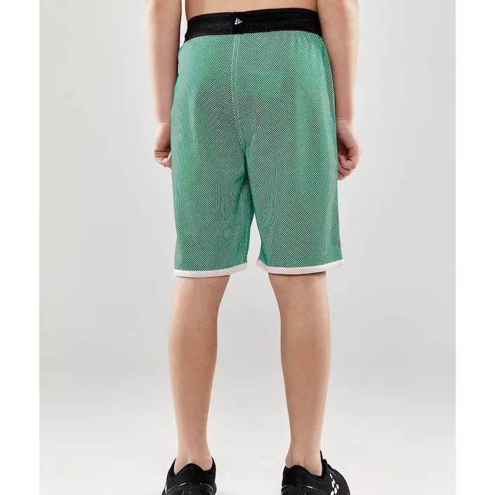 Craft Progress reversible shorts for kids, Team green/white, large image number 2