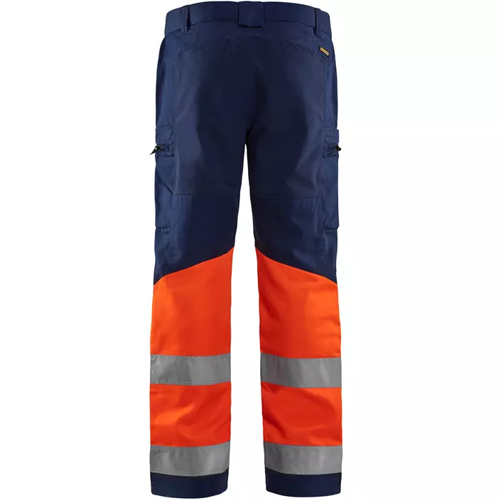 Blåkläder arbejdsbukser, Marine/Hi-Vis Orange, large image number 1