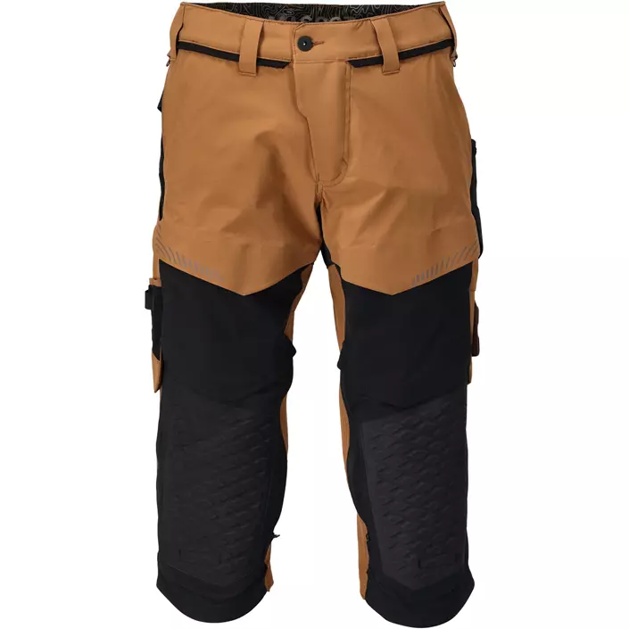 Mascot Customized 3/4-Arbeitshose full stretch, Nußbraun/Schwarz, large image number 0