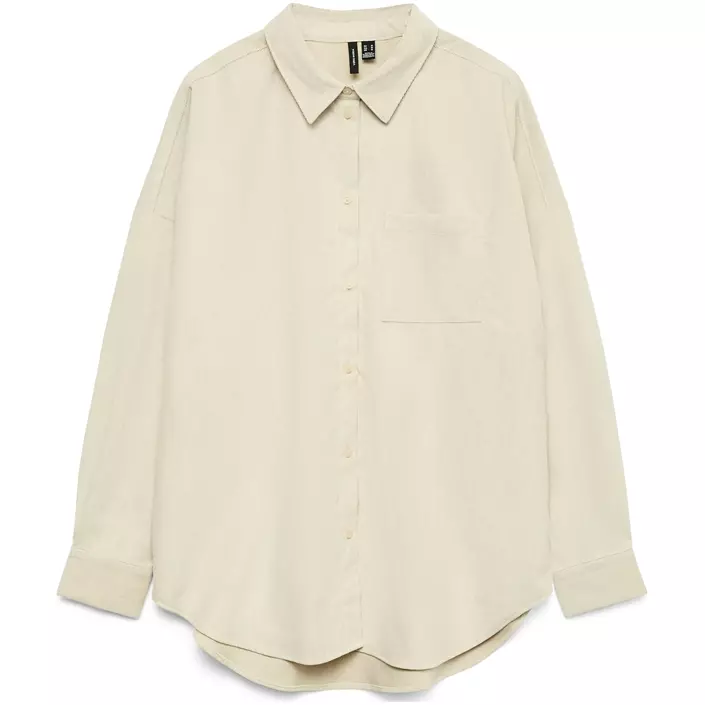 Vero Moda VMSANNE corduroy skjorta, Pumice Stone, large image number 0