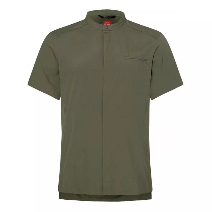 Segers 1006 regular fit kortærmet kokkeskjorte, Olivengrøn, large image number 0