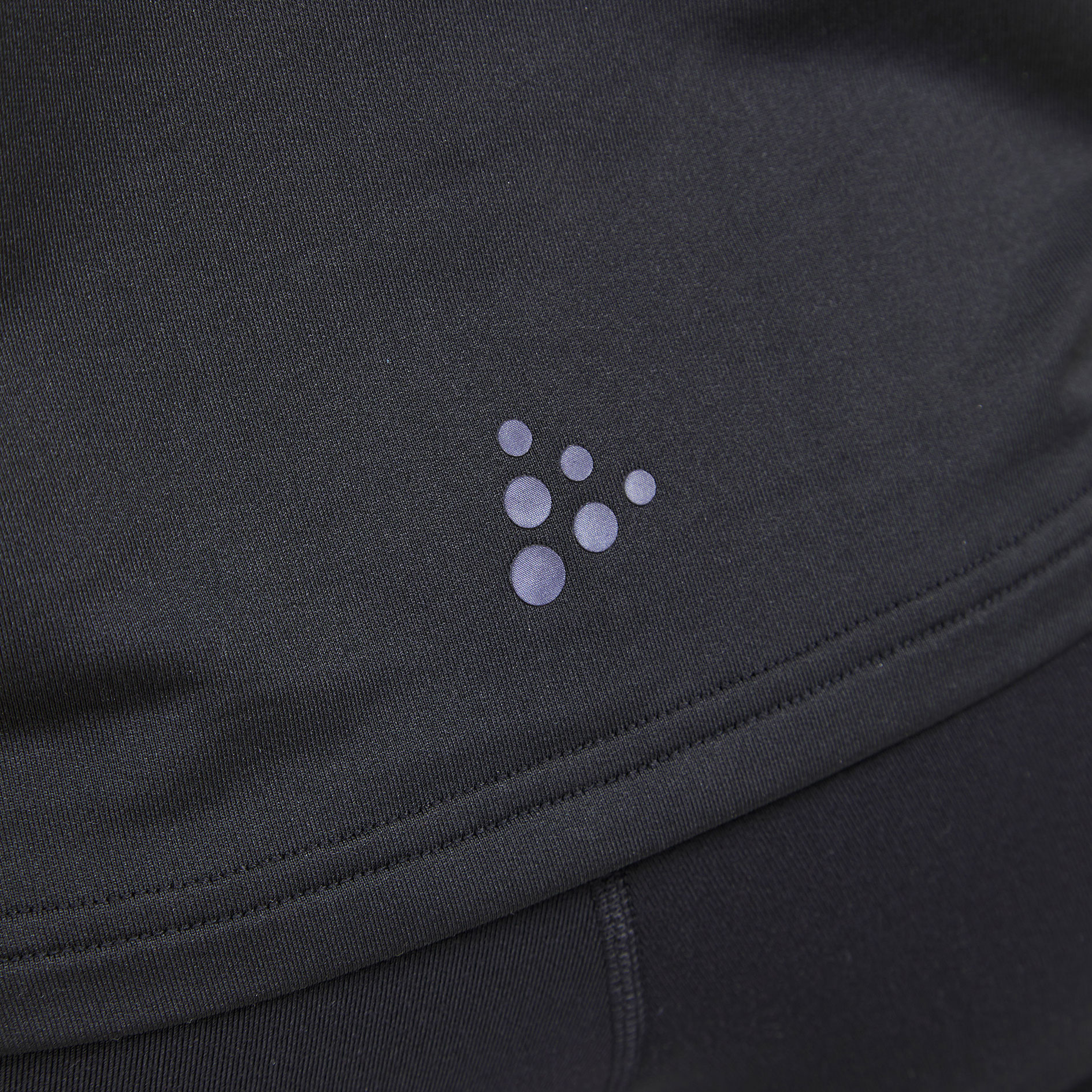 Craft Core Gain half zip dame midlayer, Black, large image number 5