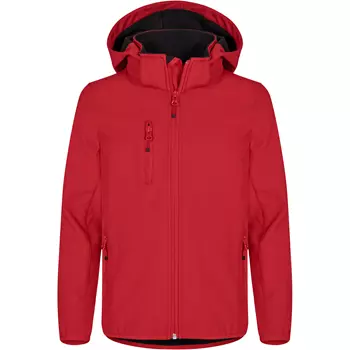 Clique Classic softshell jacket for kids, Red