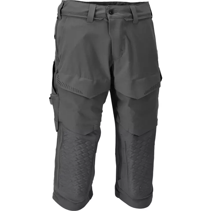 Mascot Customized 3/4-Arbeitshose full stretch, Steingrau, large image number 0