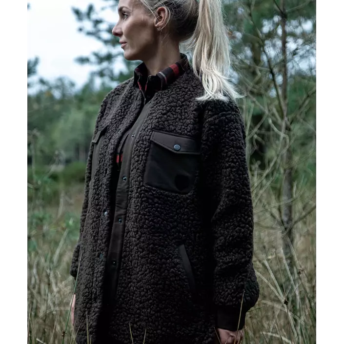 Northern Hunting Ragnhild women's fibre pile jacket, Dark Green, large image number 7