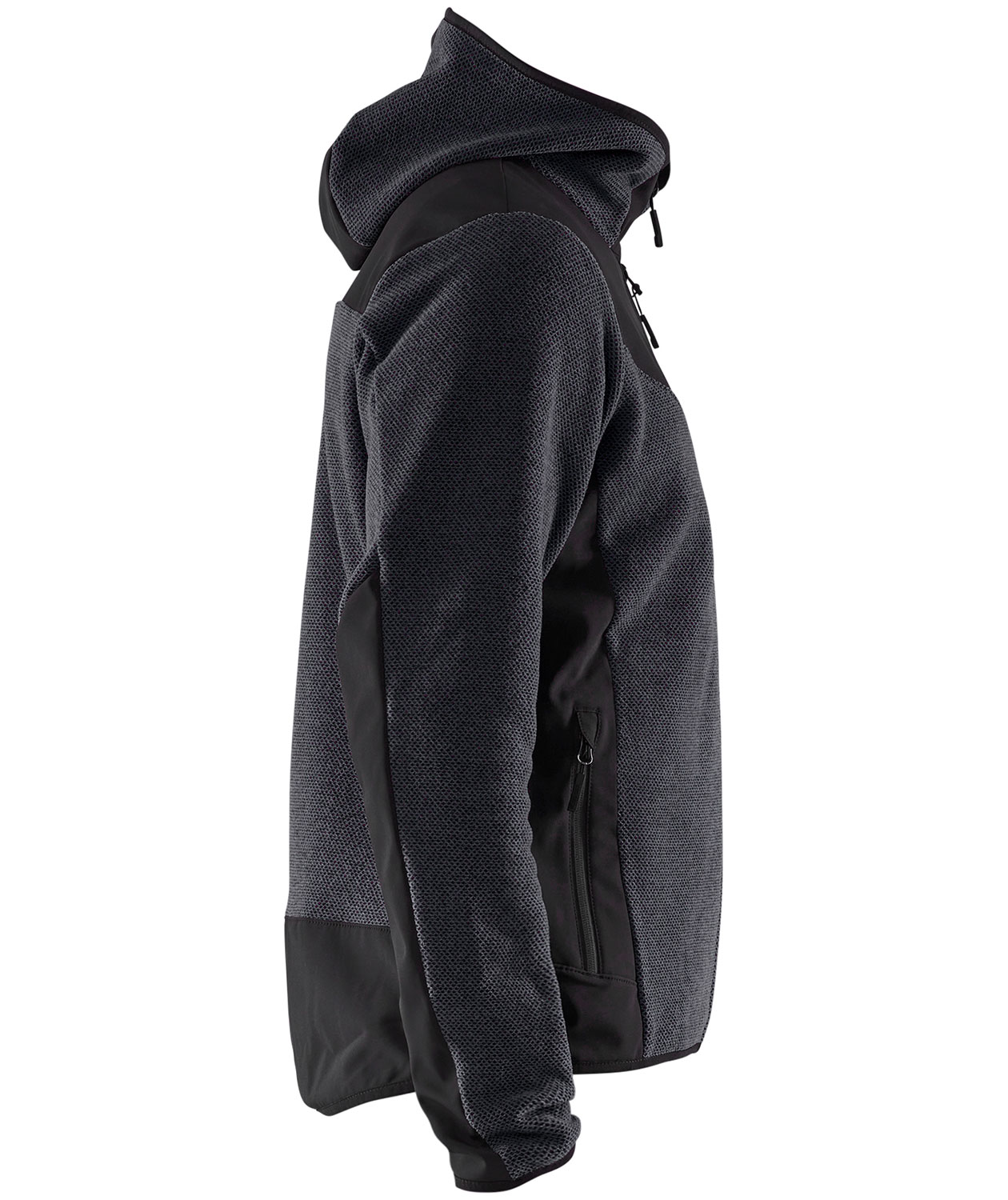 Bl&aring;kl&auml;der strikjakke, Antracitgr&aring;/Sort, large image number 2