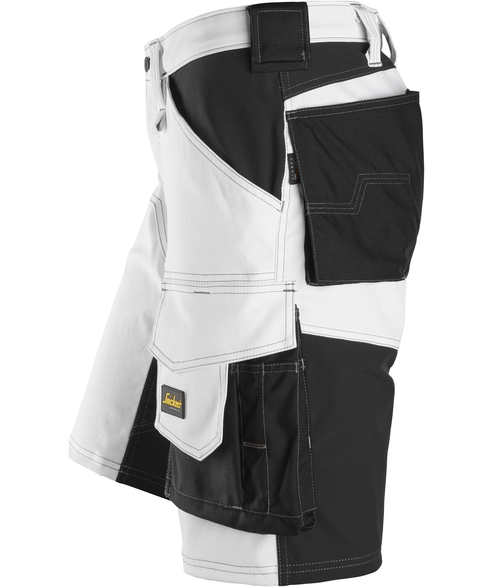 Snickers AllroundWork arbetsshorts 6153, White/black, large image number 3