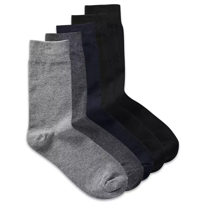 Jack & Jones JACJENS 5-pack sokker, Grå/Svart, Grå/Svart, large image number 0