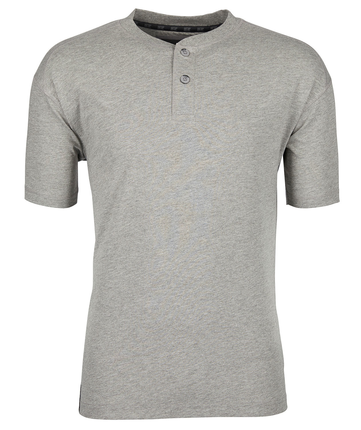 Kramp Technical Grandad T-shirt, Light grey mottled