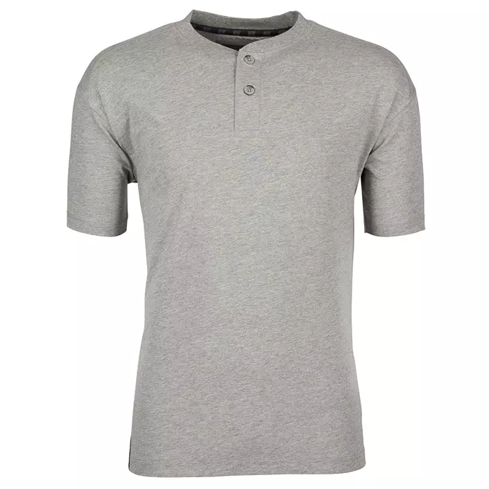 Kramp Technical Grandad T-shirt, Light grey mottled, large image number 0