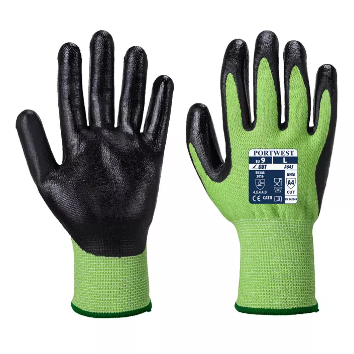 Portwest Green cut resistant gloves Cut D, Green, large image number 0
