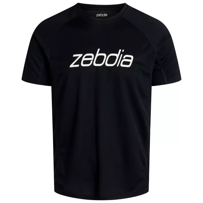 Zebdia sports tee logo T-skjorte, Svart, large image number 0