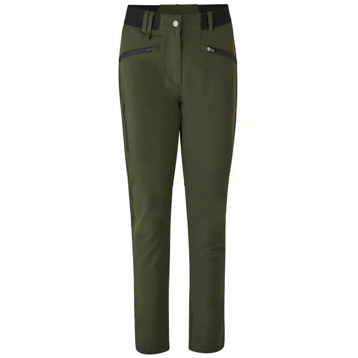 ID CORE women's stretch bukser, Olive Green, large image number 0