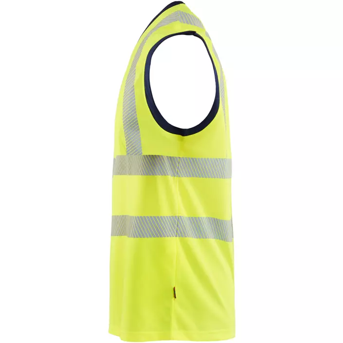 Blåkläder tank top, Varsel yellow/marinblå, large image number 3